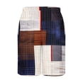 thumbnail image 5 of ZCFZJW Bermuda Shorts for Men Vintage Color Block Print Summer Drawstring Elastic Waist Beach Board Shorts Quick Dry Swim Trunks with Pockets Navy#03 XL, 5 of 5