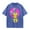 Blue, variant on Men's Cyberpunk Android T-Shirt Acid Wash Sci-Fi Skull Graphic Tee Oversized Streetwear Futuristic Art Top Purple,S