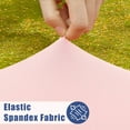 thumbnail image 2 of Round Spandex Tablecloth, Elastic Fitted Waterproof Tablecloths for 45"-56" Tables, Stretch Washable Picnic Table Cover for Camping, Dining, Indoor and Outdoor, Pink, 2 of 4