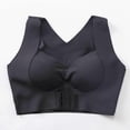 thumbnail image 4 of Women 2-In-1 Seamless Bra Underwear Front Buckle Push Up Bralette Criss for Cross Back Wireless Posture Corrector for Ta Skin L, 4 of 5