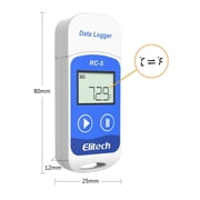 Elitech Temperature Data Logger Recorder 32000 Points, 5 Pack