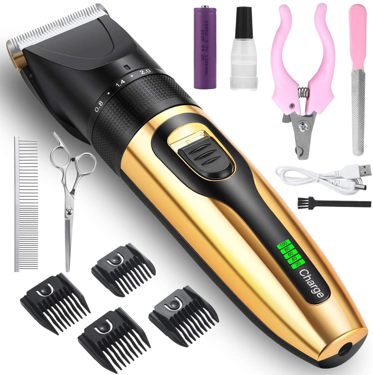 Dog Shaver Clippers Grooming Kit, Professional Electric Pet Clipper