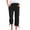 049 Black, variant on Valentines Day 2025! Trousers For Womens Plus Size Slacks 3/4 Capri Pants Pockets Trousers Solid Color Slacks Drawstring Pants Straight Leg Trousers Wide Leg Slacks Loose Stretch Pants