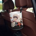 thumbnail image 5 of Fuzoiu Starfishes Shells Print Car Trash Can,Leakproof Car Trash Can,Hanging Garbage Bin,Vehicle Trash Can, Suitable for Sedans, SUVs, MPVs & Trucks, 5 of 7