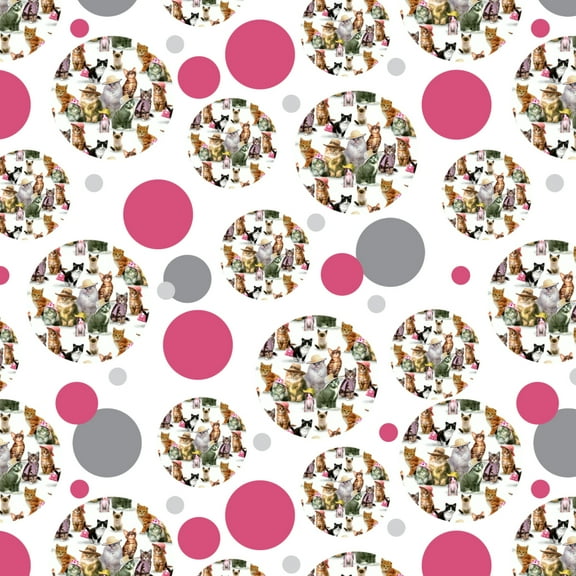 Cats Kittens in Hats Pattern Premium Gift Wrap Wrapping Paper Roll