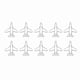 thumbnail image 2 of 10 clips de papel con forma de avión, marcapáginas, organizador de documentos, suministros de papelería, 2 of 14