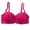 Red, variant on Push up Bra for Women Half Cup Plus Size Featuring Elegant Lace Ribbon and Structured Steel Ring for Enhanced Support Stylish Lift Bra