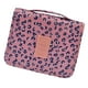 thumbnail image 5 of Neceser de viaje de gran capacidad con gancho para colgar, diseño de leopardo rosa, como se describe., 5 of 6