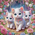 thumbnail image 1 of Kit Con Forma Especial Parcial 5D DIY Gato 30x30cm, 1 of 9