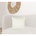 thumbnail image 6 of Ivory Solid Light Textured Modern Throw Pillow, 6 of 6