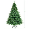 thumbnail image 4 of Costway 7ft Pre-lit Hinged Christmas Tree w/ 1233 Glitter Tips & Pine Cones, 4 of 10