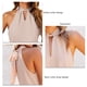 thumbnail image 3 of Camiseta Sin Mangas Para Mujer, Transpirable, Correa Trasera, Cuello Halter, Camiseta Sin Mangas, Poliéster Suave, Corte Suelto Para Viajes YLSHRF Albaricoque S, 3 of 6