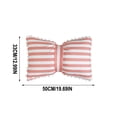 thumbnail image 2 of Horivan Striped Velvet Pillowcase Bolster Cushion Soft Decorative Throw Pillow for Sofa Bed Home Decor Modern Striped Accent Pillow, 2 of 6