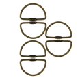 thumbnail image 1 of Durable Steel Screw Lock Keychain Rings, Simple Car keychain for Men Women, 6PCS Bronze, 1 of 9