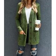 Women's Cable Pattern Everyday Cardigan