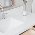 thumbnail image 3 of ARIEL Monroe 55 Inch Single Rectangle Sink Bathroom Vanity With Pure White Quartz Countertop 1.5 Inch Edge In White, 3 of 7