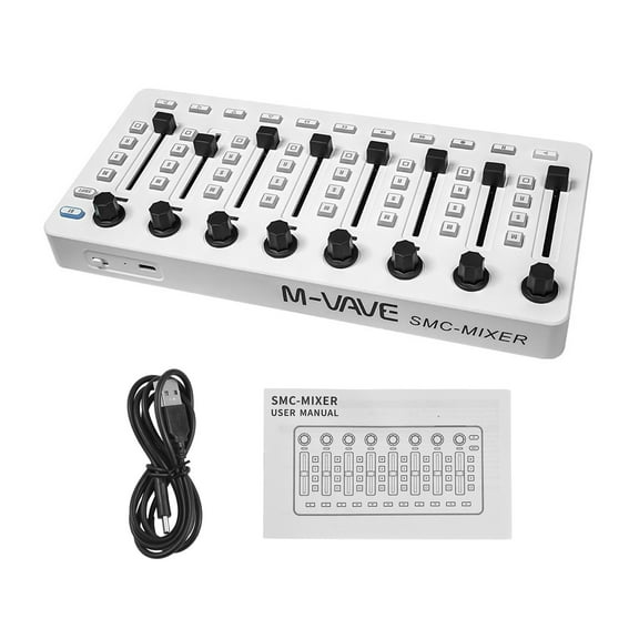 Walmeck MIDI Controlle,USB MIDI 8 Knobs 8 MIDI MIDI Console 43 Buttons 8 Knobs 8 Push BUZHI Buttons 8 Knobs Buttons BT Battery/Type-C HUIOP midi USBDI Mer Most