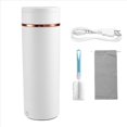 thumbnail image 4 of Mini Electric Kettle Portable Travel Tea Kettle with 6 Variable Presets 500mL 316 Stainless Steel Auto Shut-Off US Plug,1 x Portable kettle with power cord,White, 4 of 10