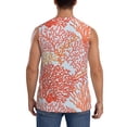 thumbnail image 4 of Uemuo Corals Pattern Men's Sleeveless T-Shirt,Muscle Athletic Tank Top, Moisture-wicking Quick-dry Breathable Classic Tee Top for Gym Run Outdoor Sports-Medium, 4 of 8