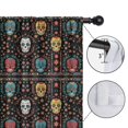thumbnail image 4 of Blackout Kids Curtains,Colorful Skull Flower Pattern Childrens Insulated Curtains Set Of 2,Bedroom Essentials,Toddler Room Decor 42"x63", 4 of 5