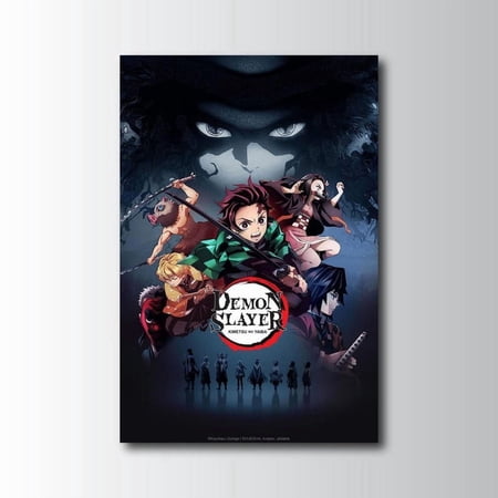 Demon Slayer Kimetsu No Yaiba Poster Unframed, Anime Wall Art Print, Japanese Manga Home Room Decor, Otaku Gift for Anime Fans Size 24x36 Unframed Poster
