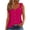 Hot Pink, variant on Staron Women's Casual Camisole 5 Button Sleeveless Tank Top Loose Round Neck Basic T-Shirt, Army Green XL