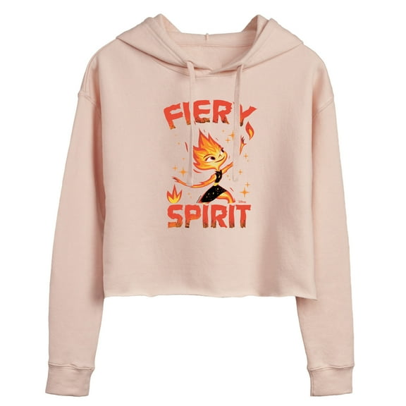 Elemental - Fiery Spirit - Juniors Cropped Pullover Hoodie