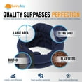 thumbnail image 3 of SunnyBay XL Microwave Heating Pad, Microwavable Heated Neck and Shoulder Wrap, Hands-Free Weighted Moist Hot or Cool Pack, Soft Fleece Cover and Flaxseed Filling, 30x7 Extra-Long Length, Navy, 3 of 9