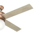 thumbnail image 6 of Hunter Fan Company Hepburn 52" Indoor Ceiling Fan w/ LED Light, Matte White, 6 of 7