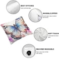 thumbnail image 6 of Set of 2 Pink Throw Pillow Covers Peach Blossom Flower Decorative Pillowcases for Sofa Couch Living Room Outdoor, 6 of 7