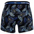 thumbnail image 3 of Happy Shorts Men's Boxer Shorts, 3-Pack - Retro Jersey, Logo Waistband Hawaii L (Large), 3 of 7