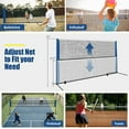 thumbnail image 6 of Yardi Yard 10/14 Feet Adjustable Badminton Net Stand with Portable Carry Bag-10 Feet, Portable Badminton Net Set for Beach Backyard Combo Set Sport Games, 6 of 7