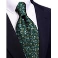 thumbnail image 3 of Corbata Barry.Wang con estampado floral verde esmeralda, 150 cm x 8,5 cm, 3 of 9