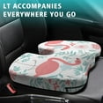 thumbnail image 4 of Premium Flamingo Pattern Memory Foam Seat Cushion Ergonomic Chair Pad for Office Chair, Car, Airplane & Bleachers Sciatica, Tailbone Hip & Back Pain Relief - Chair Cushion for Long Office Workers., 4 of 5