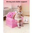 thumbnail image 2 of Sofá infantil plegable MOONBEEKI, silla princesa rosa, 2 of 7