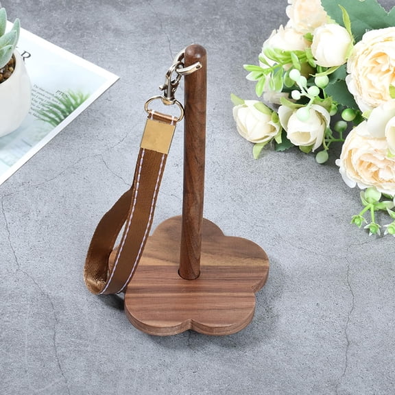 Portable Wrist Yarn Holder, Lightweight Wooden Yarn Spinner with Crossbody Strap for Knitting & Crocheting Beginners