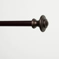 thumbnail image 2 of Exclusive Home Ozzi 1" Window Curtain Rod and Finial Set, Matte Oil Rubbed Bronze, Adjustable 66"-120", 2 of 8