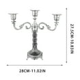 thumbnail image 3 of Foqnuq European Style Metal Candle Holder, Candlestick Taper Stand Vintage Electroplated Finish Romantic Wedding Centerpiece Table Dinner Decor, 3 of 7