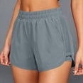 thumbnail image 5 of Hurxie Athletic Shorts for Women 3" - High Waisted Quick Dry for Running Workout Gym Track with Pocket Gray,XL, 5 of 7