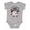 AC-Heather Grey, variant on Little Cousin and Biggest Fan Boys or Girls Baby Bodysuit