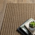 thumbnail image 5 of Style Haven  Veranda Verticle Stripes Indoor-Outdoor Light Brown Rug 1'9" x 3'9" 2' x 3' Accent, Outdoor, Indoor Entryway, Bathroom, Patio Rectangle, 5 of 5