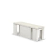 thumbnail image 4 of East West Furniture Xtenczar Banc Moderne Extensible, Fini Blanc, 4 of 8