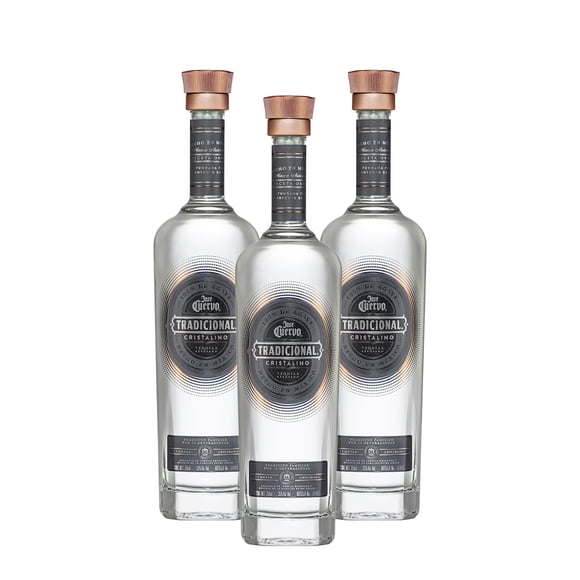 Pack De 3 Tequila Tradicional Cristalino 750 Ml