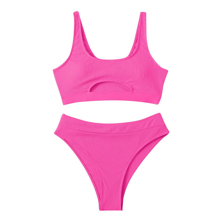 SuoKom One Piece Bathing Suit For Women's Sports Swimwear Conservative  Color-blocking Sexy Backless Swimwear Tummy Control Swimsuits For Women On  Clearance 
