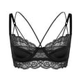 thumbnail image 5 of Varsbaby Women's Lace Underwire Bra and Panty Sets Strappy Back Unlined Bralettes, 5 of 8