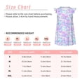 thumbnail image 3 of Fotbe Rainbow Scales Vestido de Dormir para Niñas de 3 a 10 Años, Mangas Cortas, Estilo Princesa, Pijama Camisón con Mangas Voladas-Large, 3 of 6