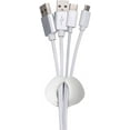 thumbnail image 3 of (Pack of 6) Cable Clips, Cord Keeper, Cord Management System with 3M Adhesive, Desktop Cable Organizer & Computer, Electrical, Charging or Mouse Cord Holder, 3 of 8