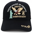 thumbnail image 3 of United States 250th Anniversary Hat Embroidered 1776-2026 American Hat, Patriotic Bald Eagle Baseball Cap for Men Women, 3 of 5