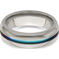thumbnail image 5 of Titanium Edward Mirell Multi-Colored Anodized Center 7mm Band (Size 11) Made In United States emr320-11, 5 of 5