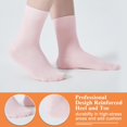 thumbnail image 6 of Women's Thin Cotton Crew Socks - Soft Above Ankle Bootie Casual Dress Socks 6-Pairs, 6 of 6